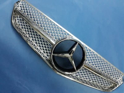 Parrilla delantera plateada para Mercedes W207 C207 E-Coupe E550 E500 E350 E250 2010-2013 Foto 1 de 4