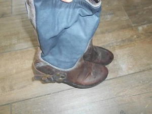 TBE BOTTES  FEMME FRU.IT MARRON COW GIRL COUNTRY T 37 TBE A 20€ ACH IMM FP COMP  - Picture 1 of 12