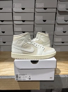 Size 6.5 - Air Jordan 1 Mid Legend Light Brown W - Picture 1 of 9
