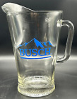 Vintage "BUSCH" Beer 56 oz Glass Tap Pitcher Heavy Good Quality  