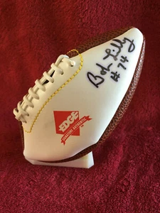 1996 Collector's Edge Bob Lilly Autographed Mini Football w/COA "Mr. Cowboy" #74 - Picture 1 of 6
