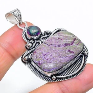 Ciondolo gioielli in argento sterling 925 fatto a mano con pietra preziosa... - Foto 1 di 1