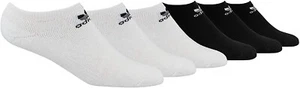 adidas Originals Kid's 186419 Trefoil No Show Socks 6-Pair Size 13C-4Y - Picture 1 of 2