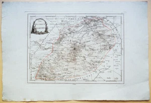 CARTE du District de CHARTRES vers 1792 ATLAS REILLY, 18th Century Map France - Foto 1 di 2