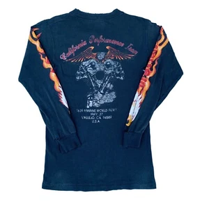 Vintage 80s Sun Faded Thrashed Harley Davidson T Shirt Size S - Picture 1 of 8