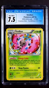Vivillon Cosmos Holo 15/162 BREAKthrough Near Mint+ CGC 7.5 Knock Out Promo 2015 - Picture 1 of 2