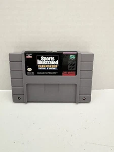 Sports Illustrated Championship Football & Baseball (SNES, 1992) Super Nintendo - Picture 1 of 2