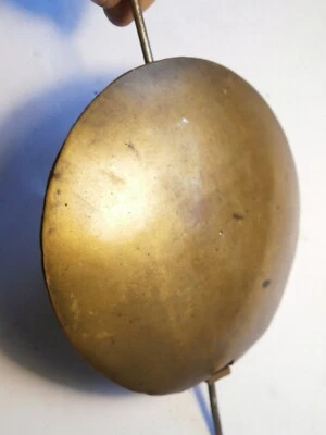 BRASSLONGCASE GRANDFATHER CLOCK PENDULUM BOB+SLIDE + ROD ETC ROD + SPRING - Image 1 of 4