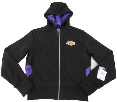 Los Angeles Lakers Womens Sizes S-M-XL-3XL Black Purple Full-Zip Jacket Hoodie - Image 1 of 4