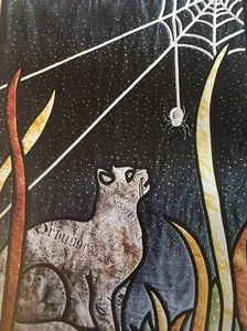 NIP "CURIOUS KITTY "STAINED GLASS QUILT PATTERN 1998 BEAR PAW PRODUCTIONS HTF UC - Picture 1 of 12