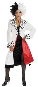 ADULT CRUELLA DEVILLE 101 DALMATIANS PRESTIGE COSTUME DRESS DG5979 - Picture 1 of 1