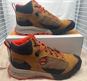 Timberland Men's Trail Quest Waterproof Mid Brown Nubuck Trail Boots - Size 10.5 - Picture 1 of 10