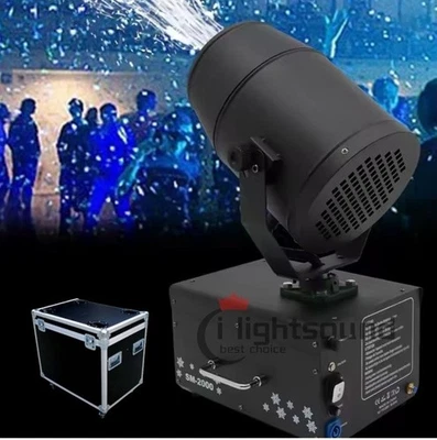 Snow Machine remote 2000W Effect Maker Blowing Shaking Head for Snowflake Party - Image 1 of 4