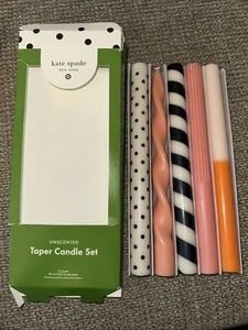 "Juego de velas cónicas sin perfume Kate Spade New York 5 unidades 10""" - Imagen 1 de 2