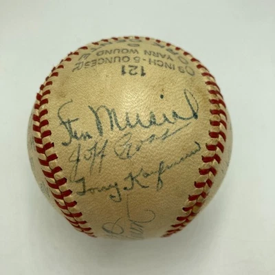 1946 St. Louis Cardinals World Series Champions Team Signed Baseball JSA COA - Image 1 of 4