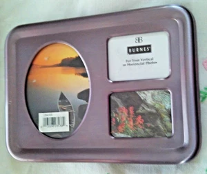 Cornice portafoto 3 collage Burnes of Boston 1999 argento - da appendere o stare NOS - Foto 1 di 3