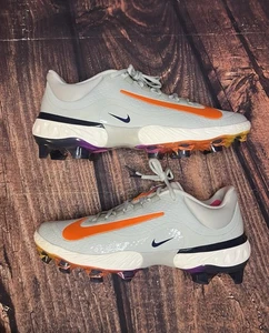 Nike Alpha Huarache Elite 4 Low MCS Grey Baseball Cleats HF1137-001 Size 12 - Picture 1 of 6