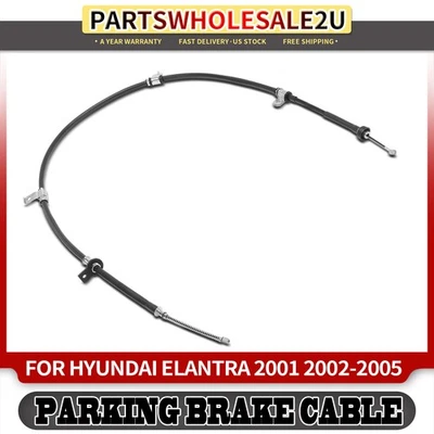 Cable de freno de estacionamiento trasero izquierdo para tambor trasero Hyundai Elantra 2001 2002-2005 Foto 1 de 4