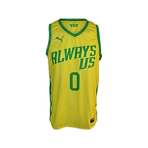 Camiseta deportiva Always Us TBT Team emitida amarilla/verde #0 Benjamin (talla L) - Imagen 1 de 1