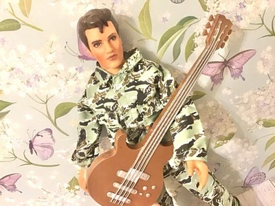Elvis Presley Doll By Hasbro 1993 Vintage 12” Redressed In G.I Joe Outfit - Image 1 of 4