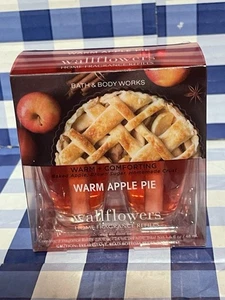 2 X Bath Body Works Wallflowers Warm Apple Pie Diffuser Refill Bulbs - Picture 1 of 2
