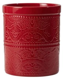 FUN ELEMENTS Porta Utensili da Cucina, 7.2" Super Large Utensili Crock Pesante e... - Foto 1 di 7