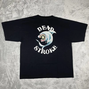 Vintage 90’s Dead Stroke T-Shirt Pool Shark Men’s XXL Black Billiards Bayside - Picture 1 of 8