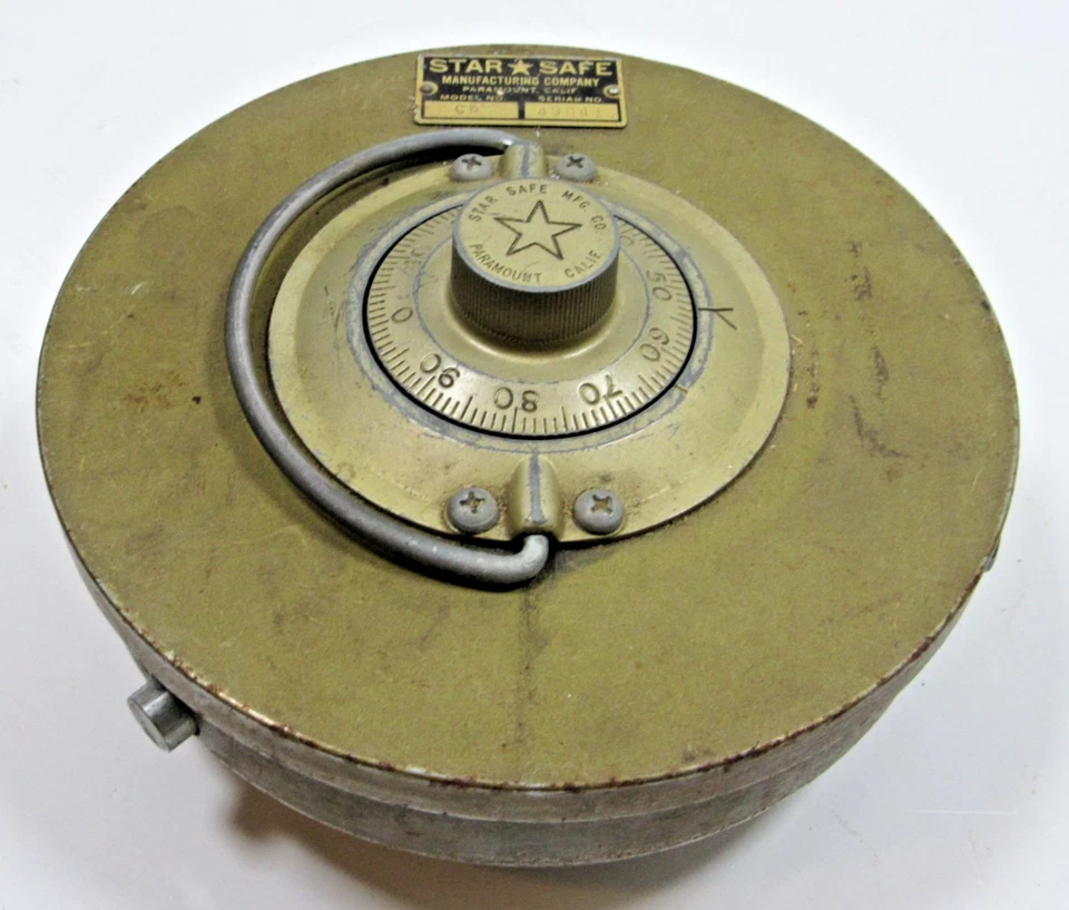 Vintage Star Safe C6 Round Lift out Floor Safe W/ Combo Works - Image 1 of 4