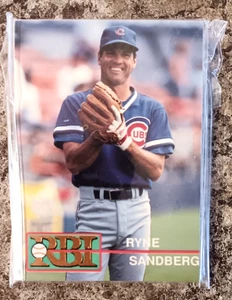 1992 BALLSREET RBI BASEBALL 12 CARD SET - RYNE SANDBERG & KEN GRIFFEY JR. - HOF - Picture 1 of 3