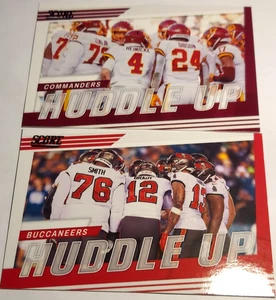 2022 SCORE HUDDLE UP WASHINGTON COMMANDERS/Tampa Bay Buccaneers  #HU-WAS/HU-TB - Picture 1 of 2