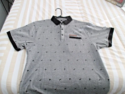 新西兰灰色橄榄球衬衫 L 短袖 Polo Wild Kiwi — 第 1/3 张图片