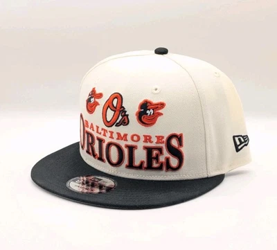 Baltimore Orioles New Era 9Fifty White Archive Adjustable Snapback Hat NWT - Image 1 of 4