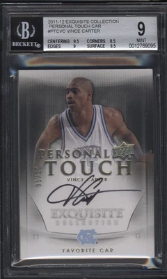 UD Exquisite Collection Vince Carter 2011-12 automático #01/30 BGS 9 toque personal Foto 1 de 2