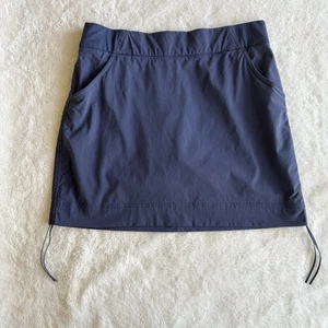 COLUMBIA Blue Anytime Casual Omni-Shield Nylon Side Cinch Active Skort Large - Picture 1 of 11