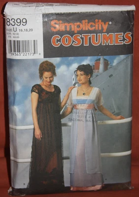 Simplicity 8399 Titanic Rose Edwardian Dress Costume Pattrn Sz 16-20 UNCUT (h23) - Image 1 of 3