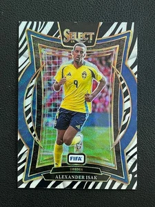 Alexander Isak 2024-25 Panini Select FIFA Terrace Zebra Prizm SSP #92 - Picture 1 of 2
