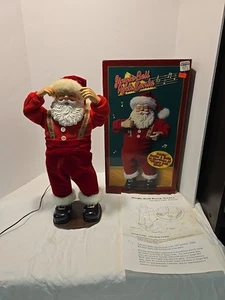 Jingle Bell Rock Santa Dancing 16" LTD 1998 w/Box Tested Retired - Picture 1 of 15