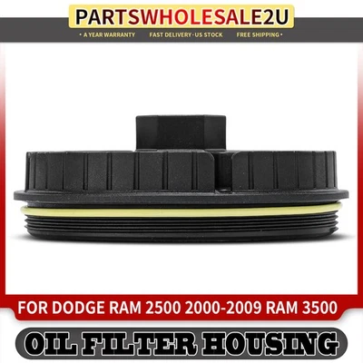 Engine Oil Filter Housing Cover Cap for Dodge Ram 2500 2000 2001-2009 Ram 3500 - Image 1 of 4