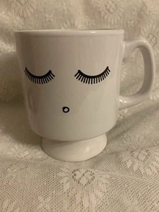 Global Design Connections Face the Day Sleepy Mug Footed 12 oz - Picture 1 of 6