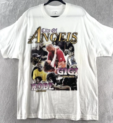 Kobe Bryant Shirt Mens Size 2XL White Gigi Memorial City Of Angels Graphic Tee - Image 1 of 4