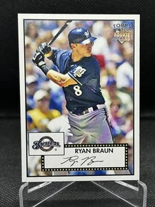Ryan Braun 2007 Topps Rookie 1952 Action Variation SP #20 RC Brewers - Picture 1 of 2