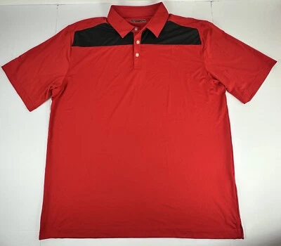 Polo de golf Callaway Opti-Dri rojo negro manga corta para hombre talla XL rendimiento Foto 1 de 4
