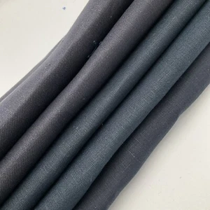 Craft Linen Scrap Bag 5 Pieces Of 100% Irish linen Crafting Fabric CL17 Navy - Picture 1 of 2
