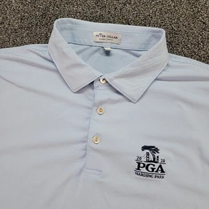 Peter Millar Polo Men XL Blue Summer Comfort 2020 PGA Championship Harding Park - Picture 1 of 10