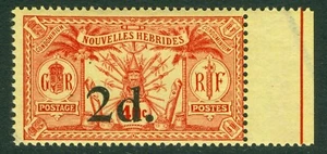 SG 35 Neue Hebriden 1920-21. 2D auf 40c rot/gelb. Unmontiert neuwertig marginal... - Bild 1 von 1