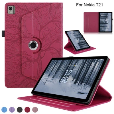 Rotating PU Leather Case For Nokai T21 Tablet 10.4'' Shockproof Stand FLIP Cover - Image 1 of 4