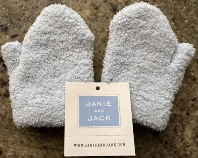 Guantes Janie & Jack Baby Blue Mitones Nuevos con Etiquetas Layette Niños Suave Elástico Nuevos con Etiquetas Foto 1 de 4