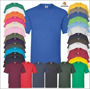 FOTL New Mens T-Shirt Short Sleeve Unisex Blank Cotton Plain Casual Tee T Shirt - Picture 1 of 129