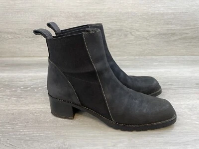 Donald Pliner女式靴子黑色皮革切尔西骑手踝靴 — 第 1/4 张图片