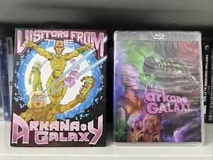 Visitors From The Arkana Galaxy Blu-Ray Kickstarter Slipcover Deaf Crocodile - Picture 1 of 5